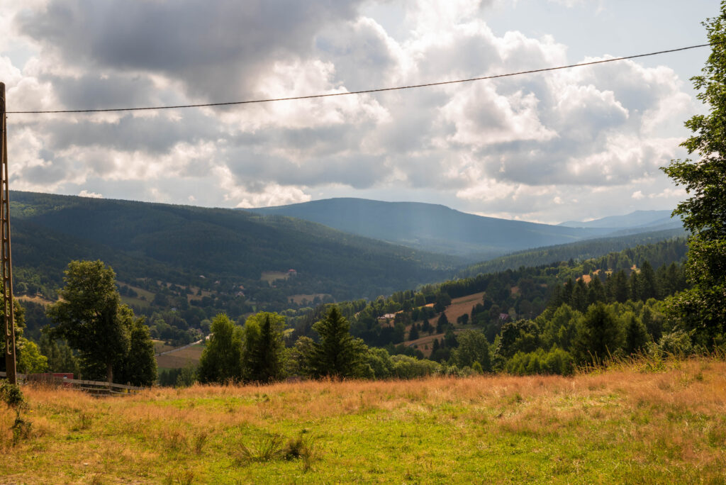 Widok na trasię do chatki górzystów